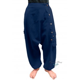 Pantaloni Krishna blu unisex