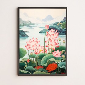 Poster fiori di loto stampe decorative 