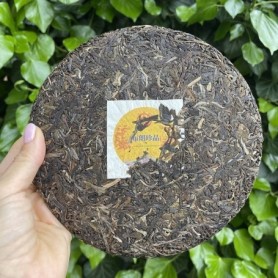 Tè Puer Sheng (crudo) Bulang Treasure 2020 Torta 357g - 10 g