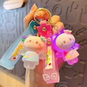 Portachiavi di Hello Kitty con luci  lampeggianti - diversi colori