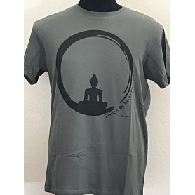 T-shirt Buddha 100% Cotone kaki - Unisex