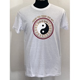 T-shirt Yin-Yang 100% Cotone bianco - Unisex