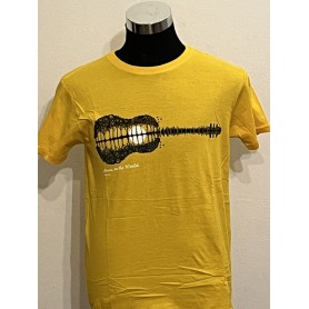 T-shirt Music 100% Cotone giallo - Unisex
