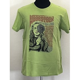 T-shirt Woodstock2 100% Cotone verde chiaro - Unisex