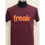 T-shirt Freak 100% Cotone bordeaux- Unisex
