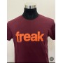 T-shirt Freak 100% Cotone bordeaux- Unisex