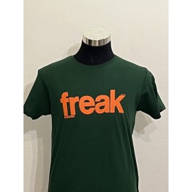 T-shirt Freak 100% Cotone verde scuro- Unisex