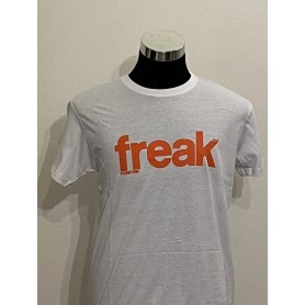T-shirt Freak 100% Cotone bianco- Unisex