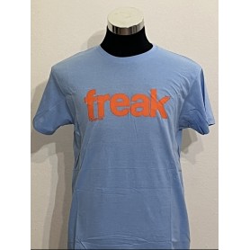 T-shirt Freak 100% Cotone azzurro- Unisex