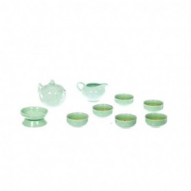 Set in porcellana Celadon verde 9 pz