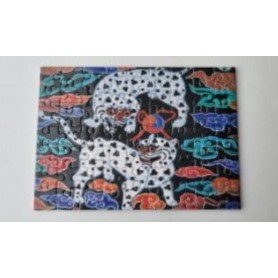 Cartolina puzzle di arti popolari coreane