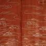 Haori giapponese in seta malva con decorazioni di onde e isolette