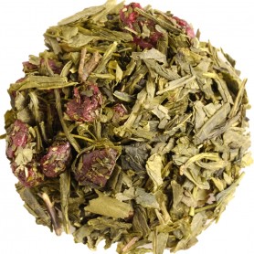 tè verde aromatizzato CILIEGIA GIAPPONESE - sacchetto da 100 gr.
