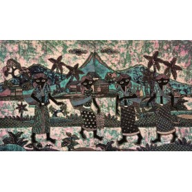 Batik Indonesiano 1.46 mt x 84 cm