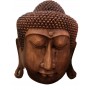 Volto di Buddha in legno da parete - 40x35 cm