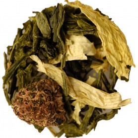 tè verde aromatizzato LAMPONE & GELSOMINO BIO - sacchetto da 100 gr.