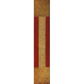 Quadro verticale dorato e rosso