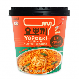 Yopokki Rapokki al Kimchi Ramen e Gnocchi Istantanei Corea  ( Piccante ) 145g