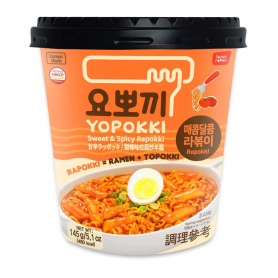 Yopokki Rapokki Salsa Agropiccante Ramen e Gnocchi Istantanei Corea  ( Piccante ) 145g