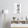 Poster Byakko tigre bianca giapponese | Stampa d'arredamento - decorazione da muro
