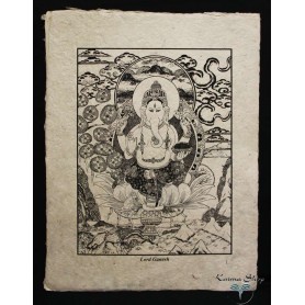 Poster piccolo Natural Ganesh seduto