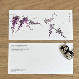Cartolina 10x21cm Glicine