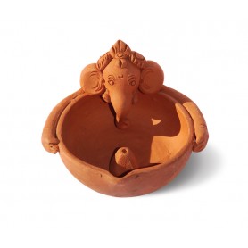 Portaincensi in Terracotta Ganesha Piccolo