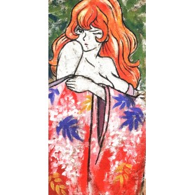 Quadro Juta Fujiko Kimono - realizzato a mano