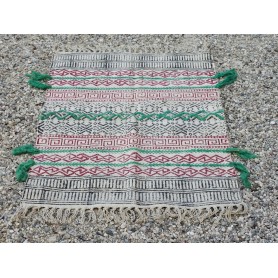 tappeto, arazzo, tessuto d'arredo etnico, stuoia, tessuto ornamentale indiano     cod.TAP4