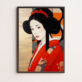 Poster Geisha | Stampa d'arredamento - decorazione da muro